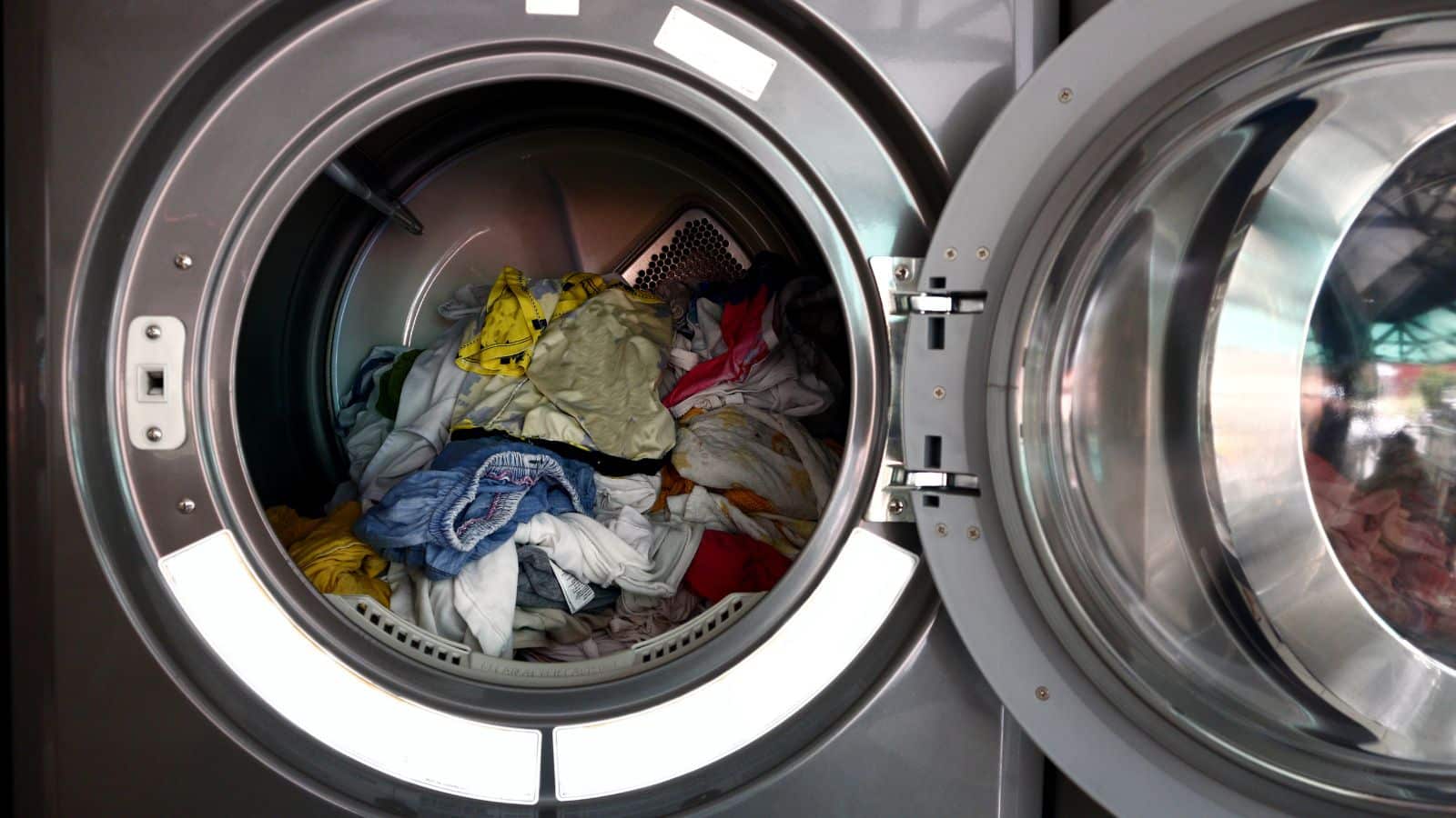 Your dryer with clothes inside.