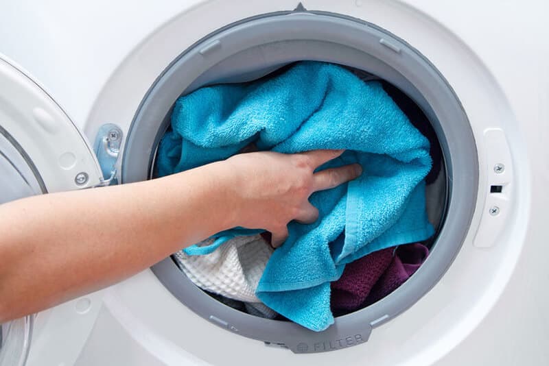 Loading front load washing machine