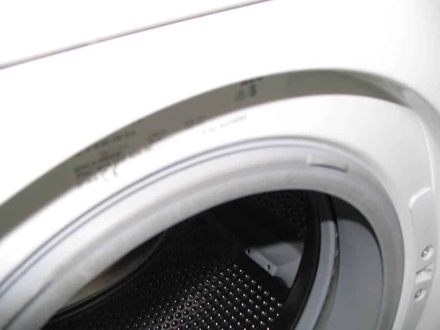 Front load washer with door open